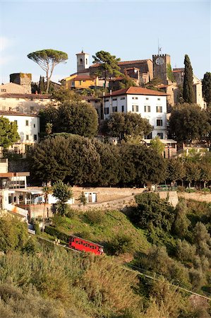 europe train nobody - Montecatini Alto, Tuscany, Italy, Europe Stock Photo - Rights-Managed, Code: 841-05960748