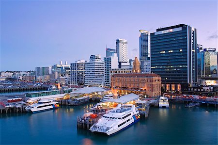 City skyline, Auckland, North Island, New Zealand, Pacific Foto de stock - Direito Controlado, Número: 841-05961541