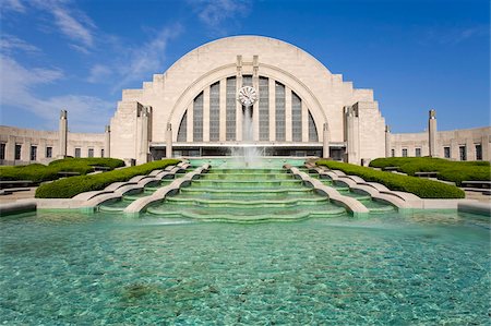 fountains in usa - Cincinnati Museum Center at Union Terminal, Cincinnati, Ohio, United States of America, North America Stock Photo - Rights-Managed, Code: 841-05961563