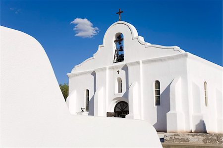 San Elizario Mission, El Paso, Texas, États-Unis d'Amérique, l'Amérique du Nord Photographie de stock - Rights-Managed, Code: 841-05961655