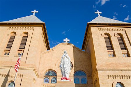 Basilica of St. Albino in Old Mesilla village, Las Cruces, New Mexico, United States of America, North America Foto de stock - Con derechos protegidos, Código: 841-05961660