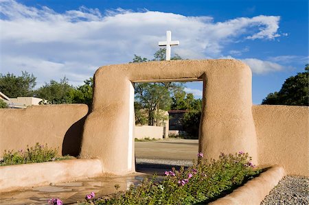 St. Francis de Asis Church à Ranchos de Taos, Taos, Nouveau-Mexique, États-Unis d'Amérique, l'Amérique du Nord Photographie de stock - Rights-Managed, Code: 841-05961675