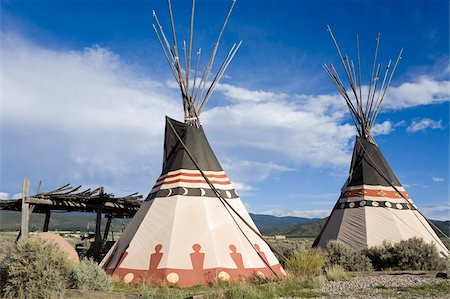 Tipi in der Nähe von Taos, New Mexico, Vereinigte Staaten von Amerika, Nordamerika Stockbilder - Lizenzpflichtiges, Bildnummer: 841-05961672