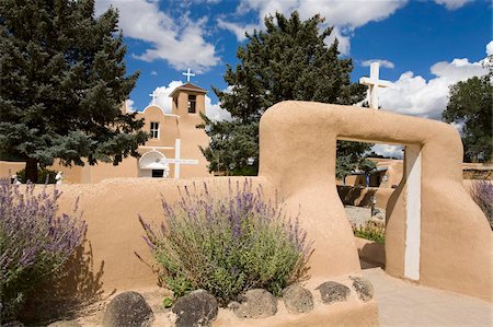 St. Francis de Asis Church in Ranchos de Taos, Taos, New Mexico, United States of America, North America Foto de stock - Con derechos protegidos, Código: 841-05961686