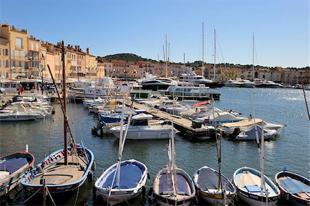 simsearch:841-06445586,k - Vieux Port harbour, St. Tropez, Var, Provence, Cote d'Azur, France, Mediterranean, Europe Stock Photo - Rights-Managed, Code: 841-05961903