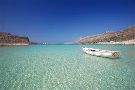 dinghi - Balos Bay und Gramvousa, Chania, Kreta, griechische Inseln, Griechenland, Europa Stockbilder - Lizenzpflichtiges, Bildnummer: 841-05961954