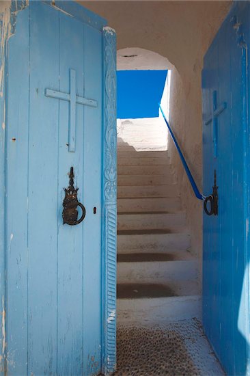 Church entrance, Chania, Crete, Greek Islands, Greece, Europe Photographie de stock - Premium Droits Gérés, Artiste: robertharding, Le code de l’image : 841-05961961