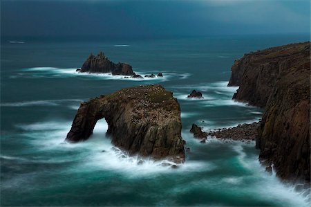 Soirée orageuse au bout du monde, Cornwall, Angleterre, Royaume-Uni, Europe Photographie de stock - Rights-Managed, Code: 841-05962109