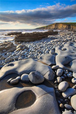 erosionado - Rock formations at Dunraven Bay, Southerndown, Wales, United Kingdom, Europe Foto de stock - Con derechos protegidos, Código: 841-05962250