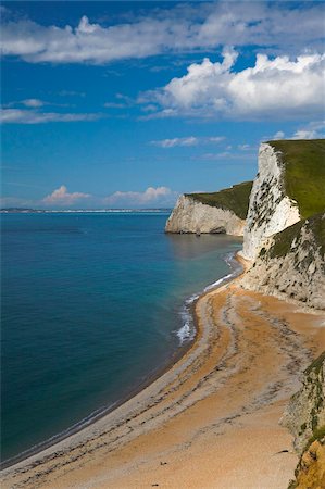 simsearch:841-05962163,k - Regardant vers le bas vers tête chauves-souris à Weymouth dans le lointain, Durdle Door, Côte Jurassique, patrimoine mondial de l'UNESCO, Dorset, Angleterre, Royaume-Uni, Europe Photographie de stock - Rights-Managed, Code: 841-05962284