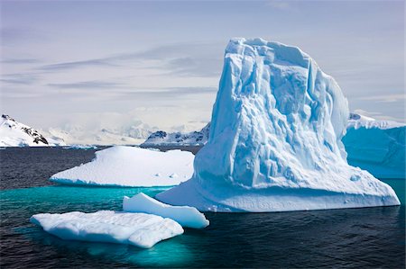 simsearch:841-07080930,k - Icebergs in Paradise Harbour, Antarctic Peninsula, Antarctica, Polar Regions Stock Photo - Rights-Managed, Code: 841-05962340