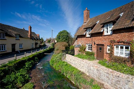 exmoor - Picturesque Exmoor village of Allerford, Exmoor National Park, Somerset, England, United Kingdom, Europe Stock Photo - Rights-Managed, Code: 841-05962498