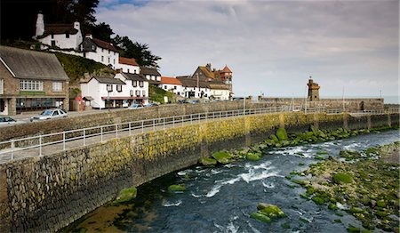 Lynmouth harbour dans le Parc National d'Exmoor, Devon, Angleterre, Royaume-Uni, Europe Photographie de stock - Rights-Managed, Code: 841-05962543