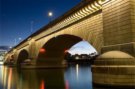 London Bridge in the late evening, Havasu, Arizona, United States of America, North America Stock Photo - Rights-Managed, Code: 841-05962725