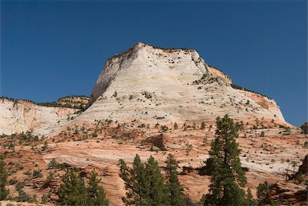 parque nacional zion - View from the Zion to Mount Carmel Highway, Zion National Park, Utah, United States of America, North America Foto de stock - Con derechos protegidos, Código: 841-05962729