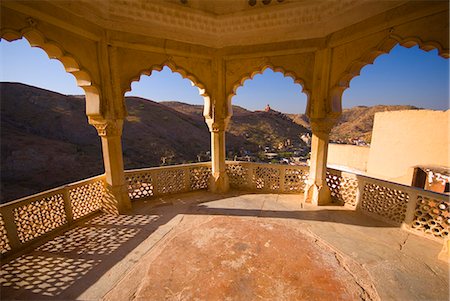 rajasthan - Amber Fort, Jaipur, Rajasthan, India, Asia Foto de stock - Con derechos protegidos, Código: 841-06034004