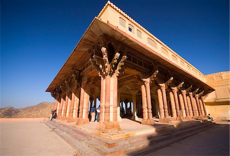 forteresse - Amber Fort, près de Jaipur, Rajasthan, Inde, Asie Photographie de stock - Rights-Managed, Code: 841-06034002