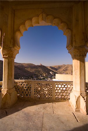 Fort d'Amber, Jaipur, Rajasthan, Inde, Asie Photographie de stock - Rights-Managed, Code: 841-06034003