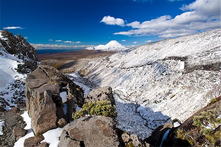 Mount Ngauruhoe, Tongariro National Park, UNESCO World Heritage Site, North Island, New Zealand, Pacific Foto de stock - Con derechos protegidos, Código: 841-06034052