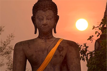 Wat Mahathat, Sukhothai Historical Park, UNESCO World Heritage Site, Sukhothai Province, Thailand, Southeast Asia, Asia Stock Photo - Rights-Managed, Code: 841-06034126