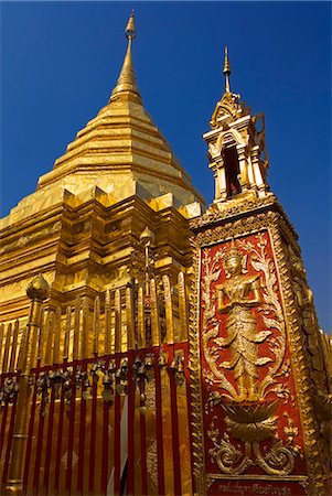 Doi Suthep Tempel, Chiang Mai, Provinz Chiang Mai, Thailand, Südostasien, Asien Stockbilder - Lizenzpflichtiges, Bildnummer: 841-06034136