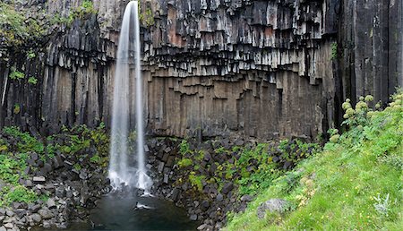 skaftafell national park - Svartifoss Waterfall, Skaftafell National Park, Iceland, Polar Regions Stock Photo - Rights-Managed, Code: 841-06034249