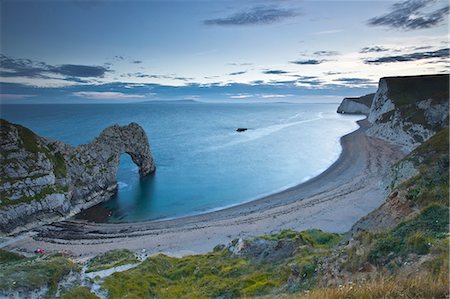 rocheux - Durdle Door et tête de chauve-souris, Dorset, la Côte Jurassique, l'UNESCO World Heritage Site, Angleterre, Royaume-Uni, Europe Photographie de stock - Rights-Managed, Code: 841-06034369