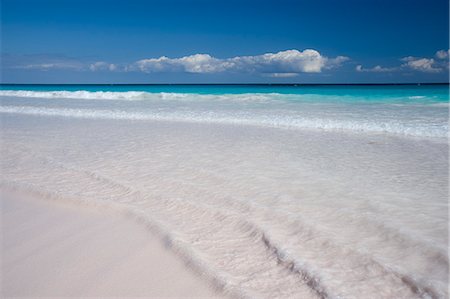 Gentle surf on Pink Sands Beach, Harbour Island, Eleuthera, The Bahamas, West Indies, Atlantic, Central America Stock Photo - Rights-Managed, Code: 841-06030295