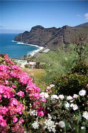 Mountain landscape, La Gomera, Canary Islands, Spain, Atlantic, Europe Foto de stock - Con derechos protegidos, Código: 841-06030388