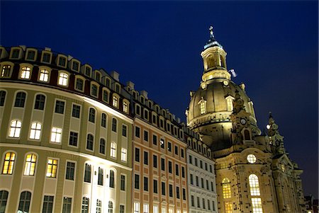 frauenkirche - Frauenkirche, Dresden, Saxony, Germany, Europe Foto de stock - Direito Controlado, Número: 841-06030405