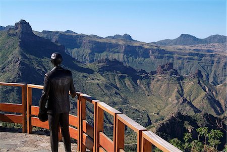 Statue à Artenara, Gran Canaria, Iles Canaries, Espagne, Europe Photographie de stock - Rights-Managed, Code: 841-06030417