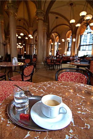 food tray - Cafe Central, Herrengasse, Vienna, Austria, Europe Stock Photo - Rights-Managed, Code: 841-06030494