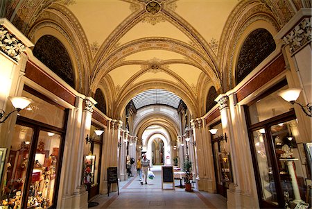 european shopping arcade - Gallery near Karntner Stravue, Vienna, Austria, Europe Stock Photo - Rights-Managed, Code: 841-06030506