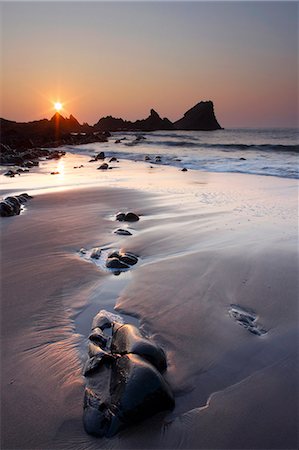 Hartland Quay, Woolacombe, Devon, England, Vereinigtes Königreich, Europa Stockbilder - Lizenzpflichtiges, Bildnummer: 841-06030595