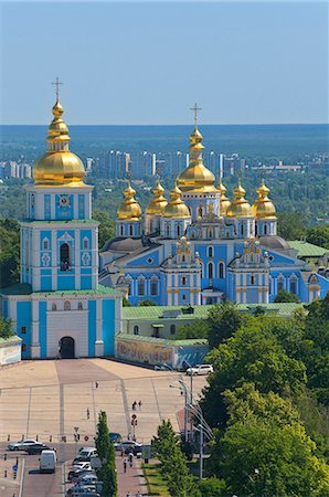 simsearch:841-06030672,k - St. Michael's Church, Kiev, Ukraine, Europe Foto de stock - Direito Controlado, Número: 841-06030682