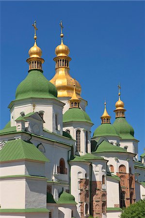 St. Sophia Cathedral Complex, UNESCO World Heritage Site, Kiev, Ukraine, Europe Foto de stock - Con derechos protegidos, Código: 841-06030709