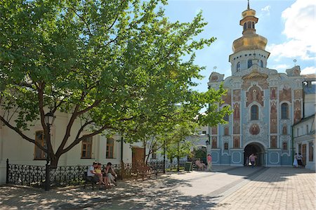 simsearch:841-06030672,k - Gate Church of the Trinity, Kiev-Pechersk Lavra, UNESCO World Heritage Site, Kiev, Ukraine, Europe Foto de stock - Direito Controlado, Número: 841-06030700