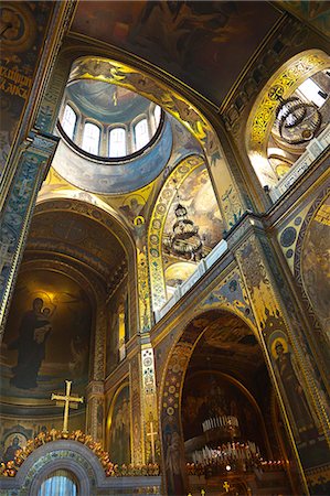 St. Vladimir's Cathedral interior, Kiev, Ukraine, Europe Foto de stock - Direito Controlado, Número: 841-06030725