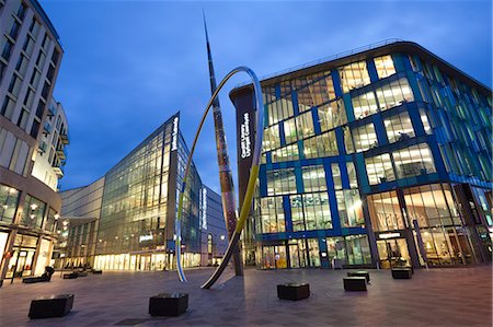 store night exterior - John Lewis Store, Cardiff Central Library, Shopping Centre, Cardiff, South Wales, United Kingdom, Europe Stock Photo - Rights-Managed, Code: 841-06030747