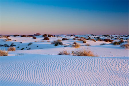 ripples in sand - White Sands National Monument, New Mexico, United States of America, North America Stock Photo - Rights-Managed, Code: 841-06030774