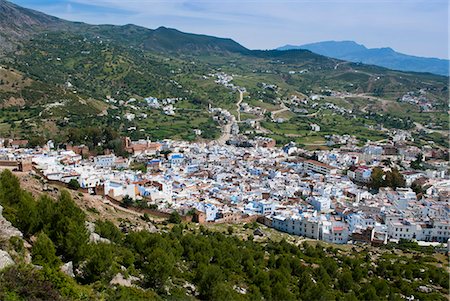 simsearch:841-09256702,k - View of the city, Chefchaouen (Chaouen), Tangeri-Tetouan Region, Rif Mountains, Morocco, North Africa, Africa Stock Photo - Rights-Managed, Code: 841-06030939