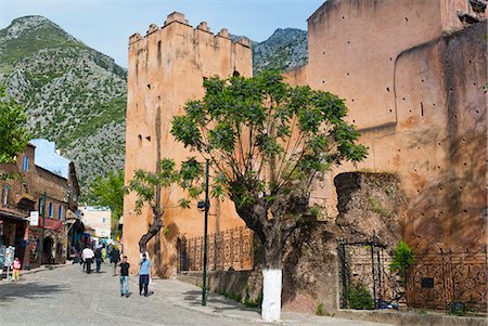 Alkasaba entrance, Chefchaouen (Chaouen), Tangeri-Tetouan Region, Rif Mountains, Morocco, North Africa, Africa Stock Photo - Rights-Managed, Code: 841-06030946