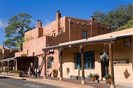 santa fe new mexico tourism - Store on Old Santa Fe Trail, Santa Fe, New Mexico, United States of America, North America Stock Photo - Rights-Managed, Code: 841-06031037