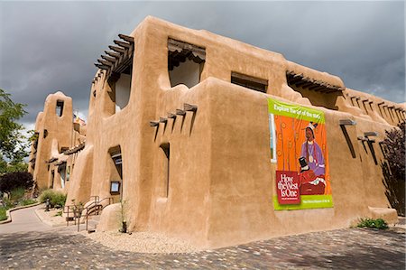 New Mexico Museum of Art, Santa Fe, New Mexico, United States of America, North America Foto de stock - Con derechos protegidos, Código: 841-06031043