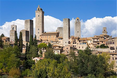 san gimignano in tuscany - Towers of San Gimignano, UNESCO World Heritage Site, Tuscany, Italy, Europe Stock Photo - Rights-Managed, Code: 841-06031094