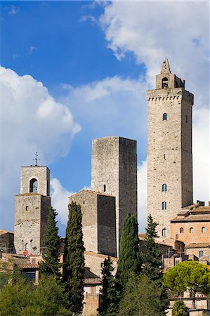 san gimignano in tuscany - Towers of San Gimignano, UNESCO World Heritage Site, Tuscany, Italy, Europe Stock Photo - Rights-Managed, Code: 841-06031095