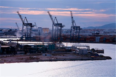 port cranes - Container Port in Barcelona, Catalonia, Spain, Europe Stock Photo - Rights-Managed, Code: 841-06031141