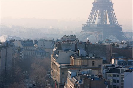 The Eiffel Tower from the Arc de Triomphe, Paris, France, Europe Stock Photo - Rights-Managed, Code: 841-06031210