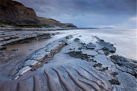 storm horizon - Stormy evening at Kilve on the Somerset coast, England, United Kingdom, Europe Stock Photo - Rights-Managed, Code: 841-06031516