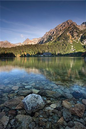 Popradske Pleso Lake in the High Tatra mountains, Slovakia, Europe Stock Photo - Rights-Managed, Code: 841-06031537